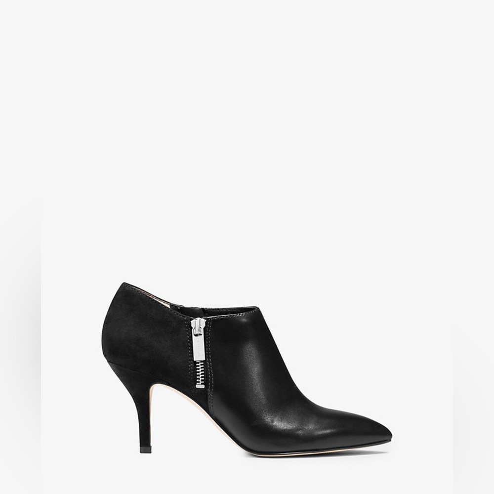 Michael Michael Kors Clara Suede and Leather Ankle Boot Size 4M